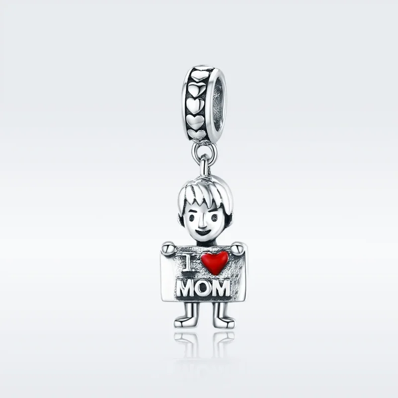 (immagine per) Charm Pendente tipo Pandora Amo la MAMMA - SCC691 - Visualizza 2
