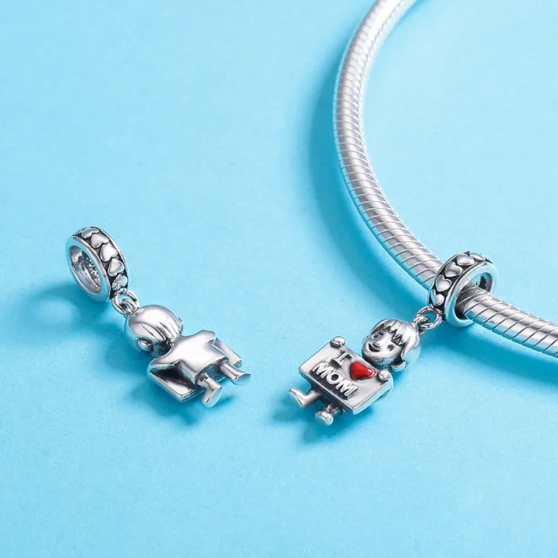(immagine per) Charm Pendente tipo Pandora Amo la MAMMA - SCC691 - Visualizza 6
