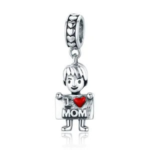 (immagine per) Charm Pendente tipo Pandora Amo la MAMMA - SCC691