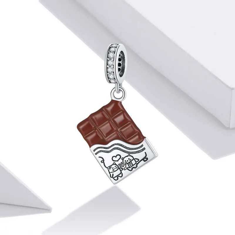 (immagine per) Charm Pendente tipo Pandora Amore al cioccolato - SCC1782 - Visualizza 2