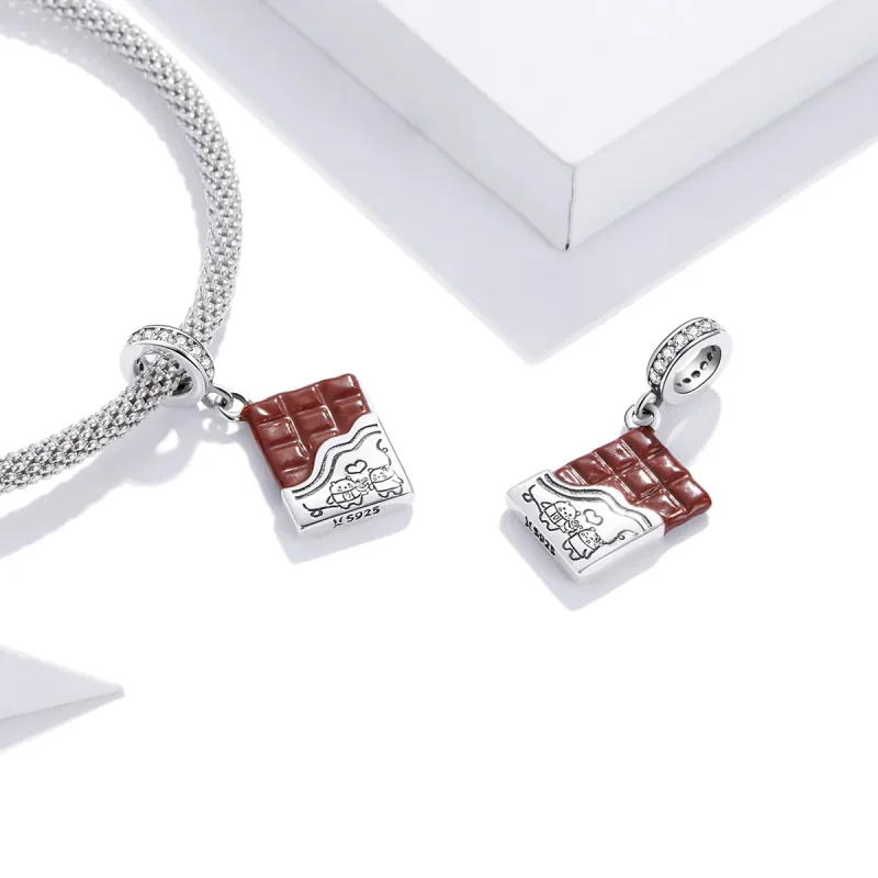(immagine per) Charm Pendente tipo Pandora Amore al cioccolato - SCC1782 - Visualizza 4