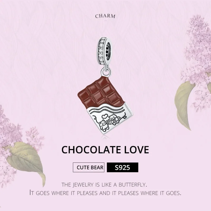 (immagine per) Charm Pendente tipo Pandora Amore al cioccolato - SCC1782 - Visualizza 6