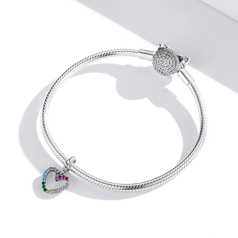 (immagine per) Charm Pendente tipo Pandora Amore arcobaleno - SCC1851 - Visualizza 3