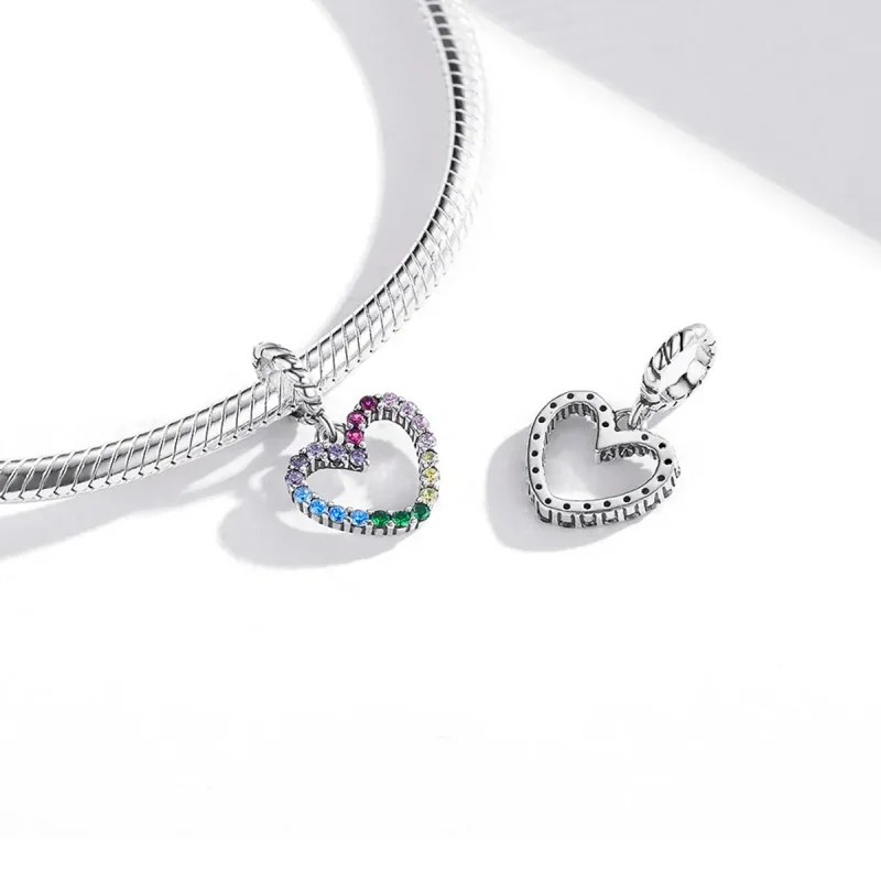 (immagine per) Charm Pendente tipo Pandora Amore arcobaleno - SCC1851 - Visualizza 4