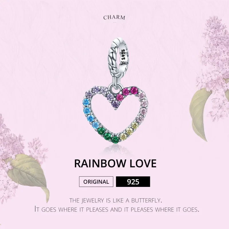 (immagine per) Charm Pendente tipo Pandora Amore arcobaleno - SCC1851 - Visualizza 7