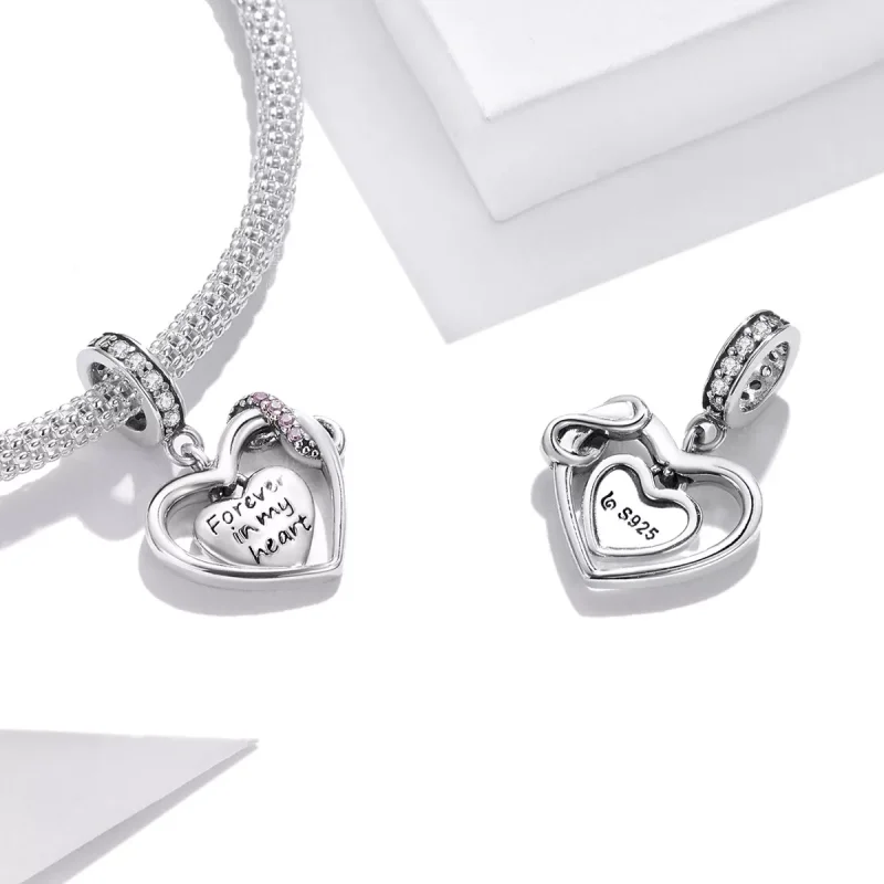 (immagine per) Charm Pendente tipo Pandora Amore infinito - BSC482 - Visualizza 4