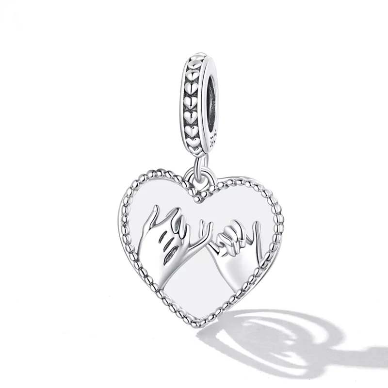 (immagine per) Charm Pendente tipo Pandora Amore mano nella mano - SCC2270 - Visualizza 2