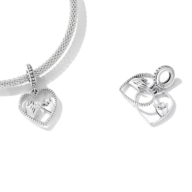 (immagine per) Charm Pendente tipo Pandora Amore mano nella mano - SCC2270 - Visualizza 4