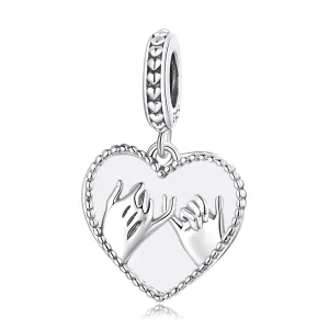 (immagine per) Charm Pendente tipo Pandora Amore mano nella mano - SCC2270