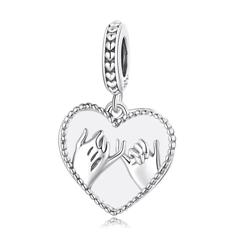 (immagine per) Charm Pendente tipo Pandora Amore mano nella mano - SCC2270