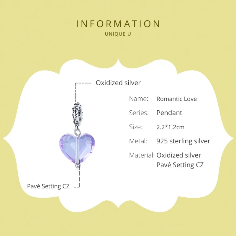 (immagine per) Charm Pendente tipo Pandora Amore romantico - SCC1816 - Visualizza 6