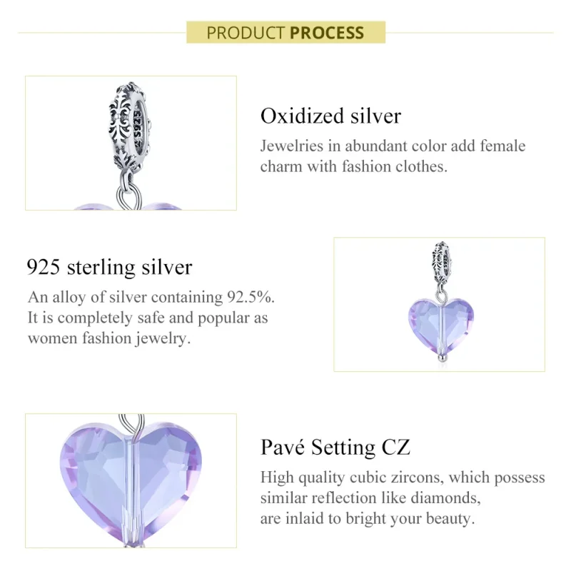 (immagine per) Charm Pendente tipo Pandora Amore romantico - SCC1816 - Visualizza 7