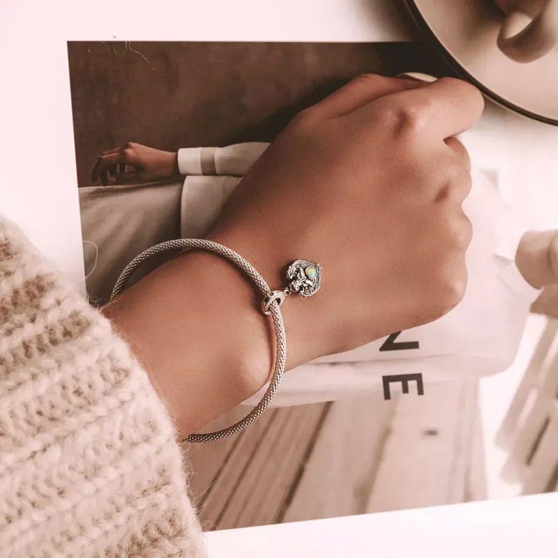 (immagine per) Charm Pendente tipo Pandora Angelo prega amore - BSC568 - Visualizza 5