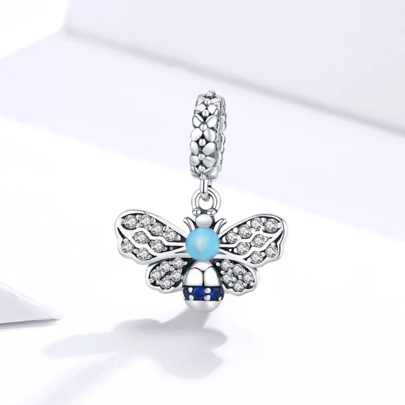 (immagine per) Charm Pendente tipo Pandora Ape Blu - SCC1480 - Visualizza 2