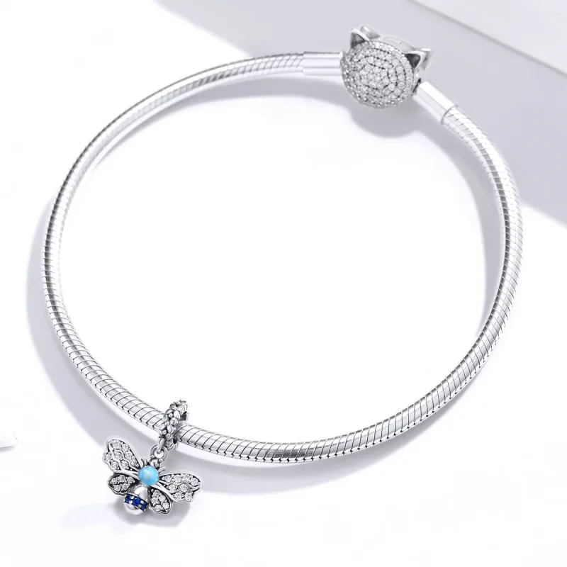 (immagine per) Charm Pendente tipo Pandora Ape Blu - SCC1480 - Visualizza 3
