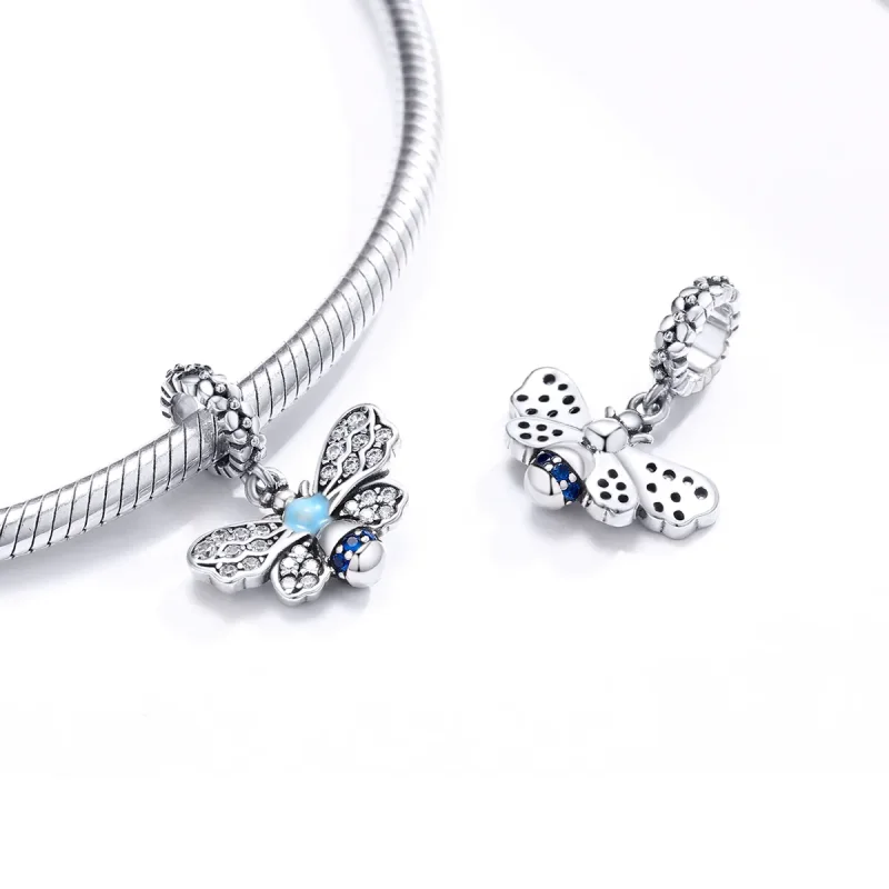 (immagine per) Charm Pendente tipo Pandora Ape Blu - SCC1480 - Visualizza 4