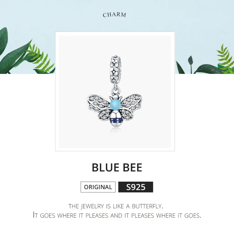 (immagine per) Charm Pendente tipo Pandora Ape Blu - SCC1480 - Visualizza 6