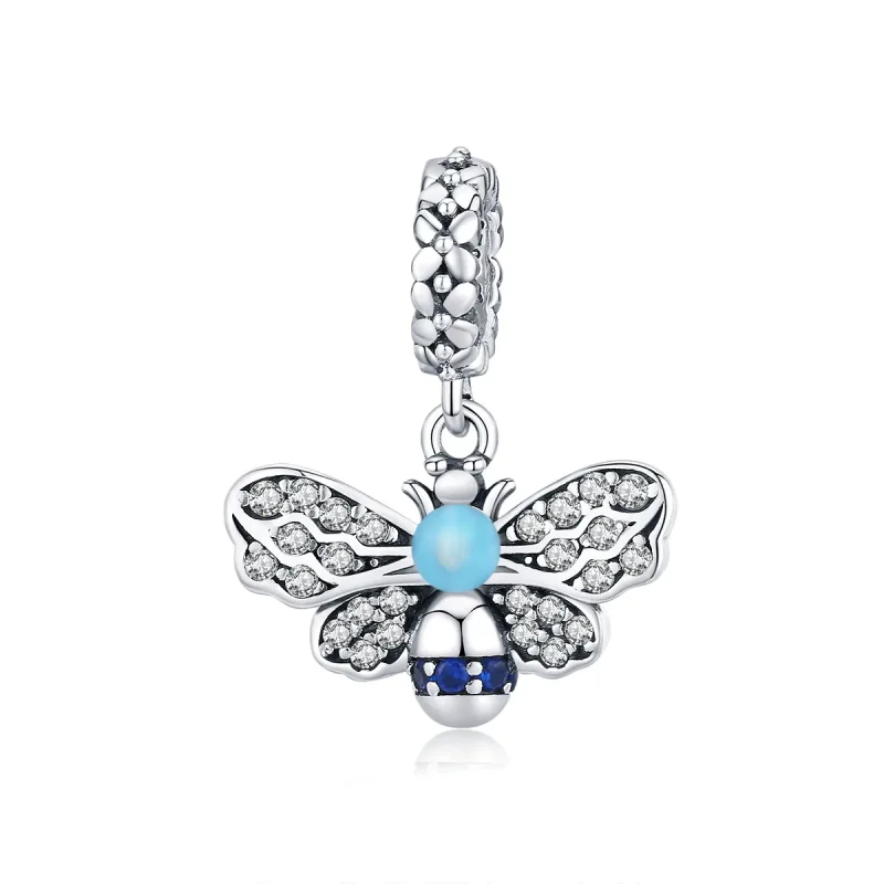 (immagine per) Charm Pendente tipo Pandora Ape Blu - SCC1480
