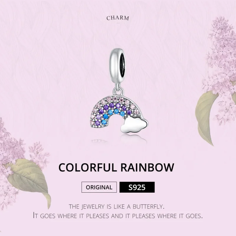 (immagine per) Charm Pendente tipo Pandora Arcobaleno colorato - SCC1625 - Visualizza 6
