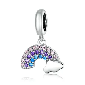 (immagine per) Charm Pendente tipo Pandora Arcobaleno colorato - SCC1625