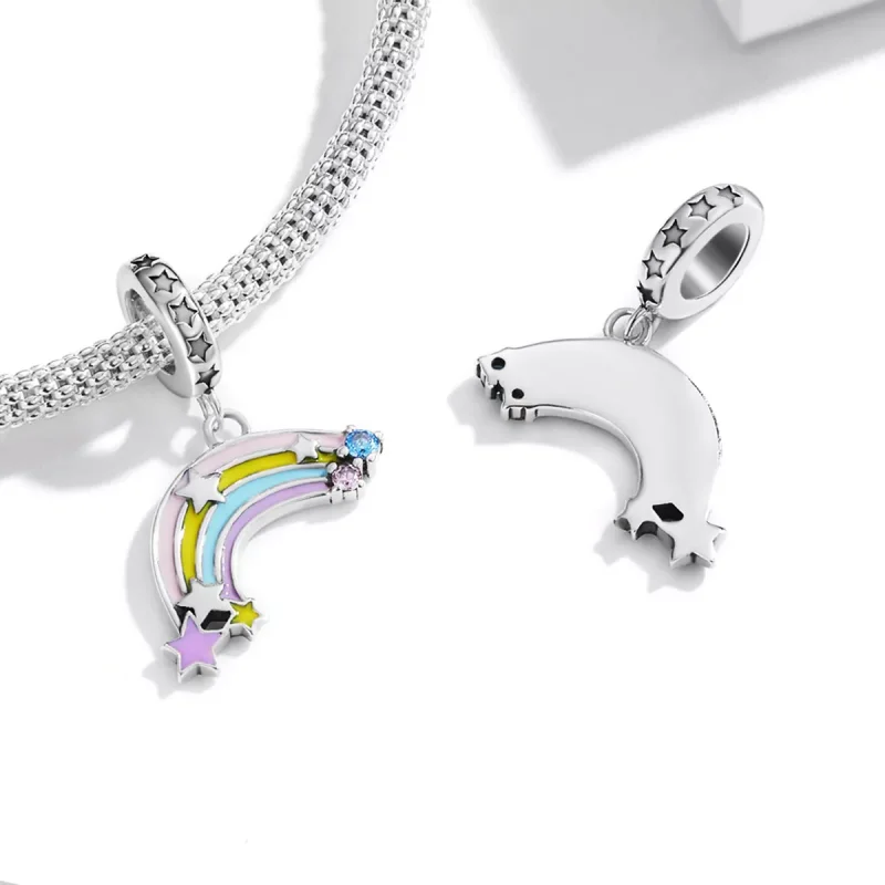 (immagine per) Charm Pendente tipo Pandora Arcobaleno da sogno - SCC2074 - Visualizza 4