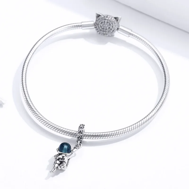 (immagine per) Charm Pendente tipo Pandora Astronauta - BSC202 - Visualizza 3