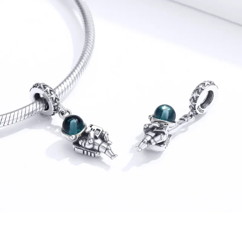 (immagine per) Charm Pendente tipo Pandora Astronauta - BSC202 - Visualizza 4