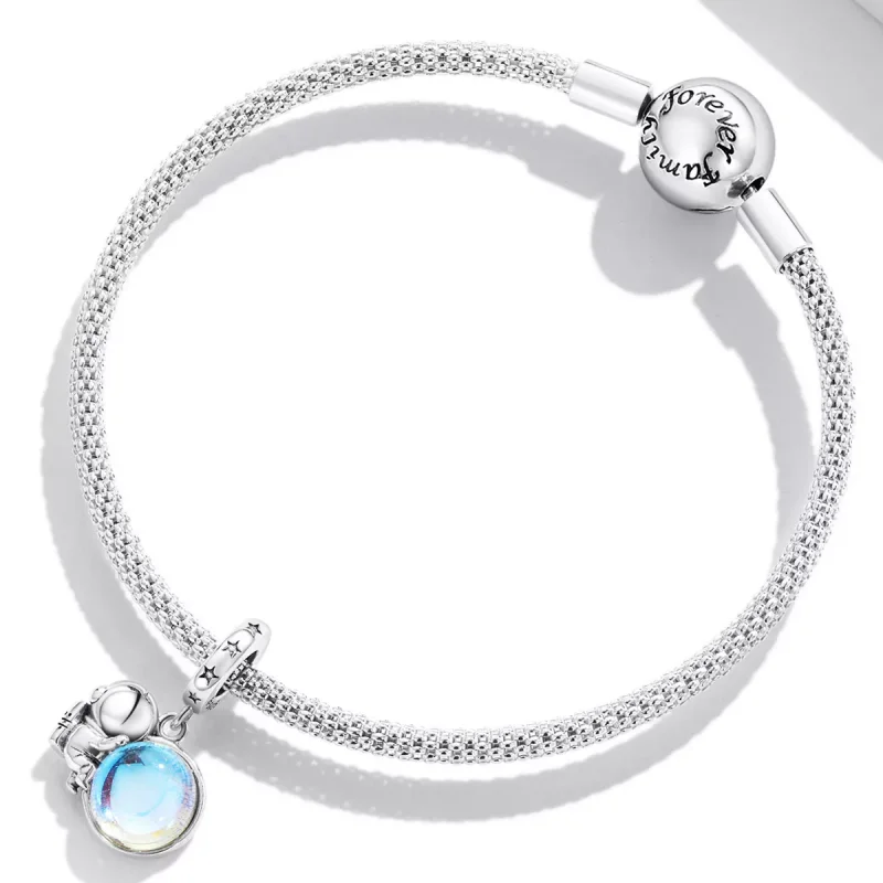 (immagine per) Charm Pendente tipo Pandora Astronauta lunare - BSC581 - Visualizza 3