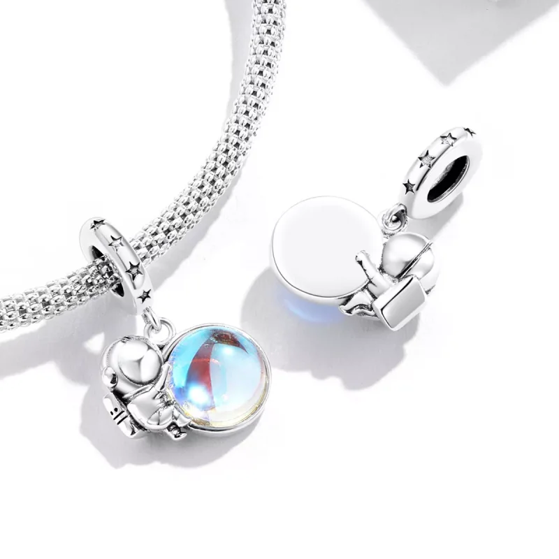 (immagine per) Charm Pendente tipo Pandora Astronauta lunare - BSC581 - Visualizza 4