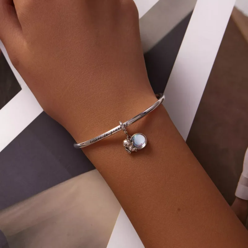 (immagine per) Charm Pendente tipo Pandora Astronauta lunare - BSC581 - Visualizza 5