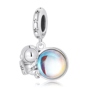 (immagine per) Charm Pendente tipo Pandora Astronauta lunare - BSC581