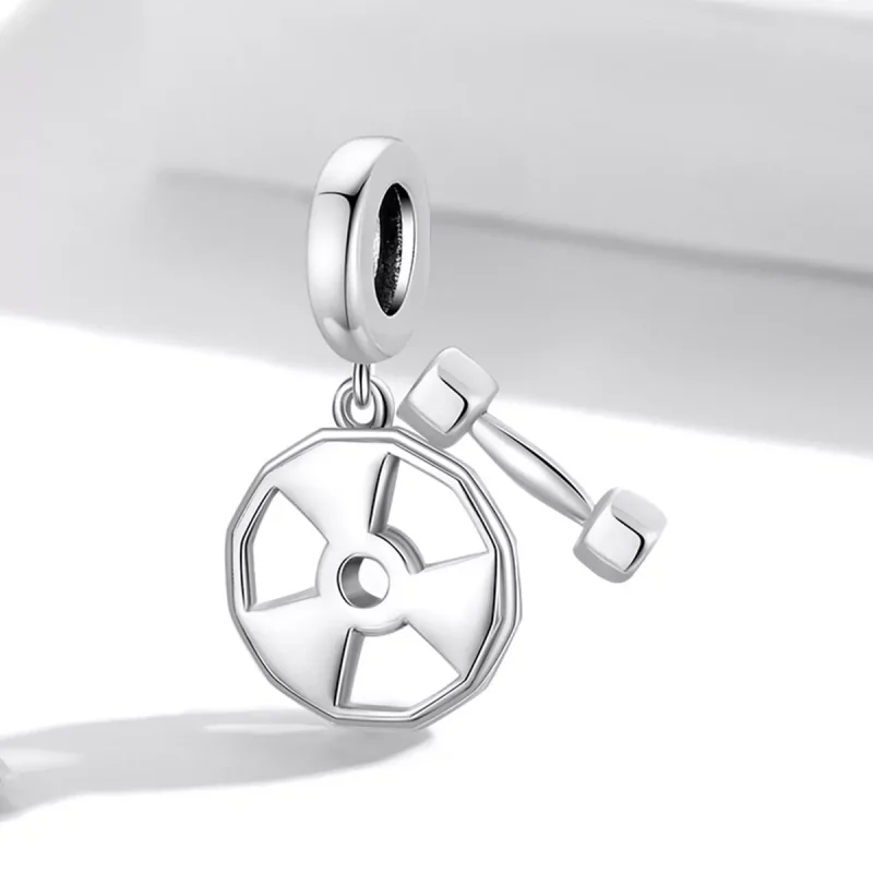 (immagine per) Charm Pendente tipo Pandora Attrezzature per il fitness - SCC2053 - Visualizza 2