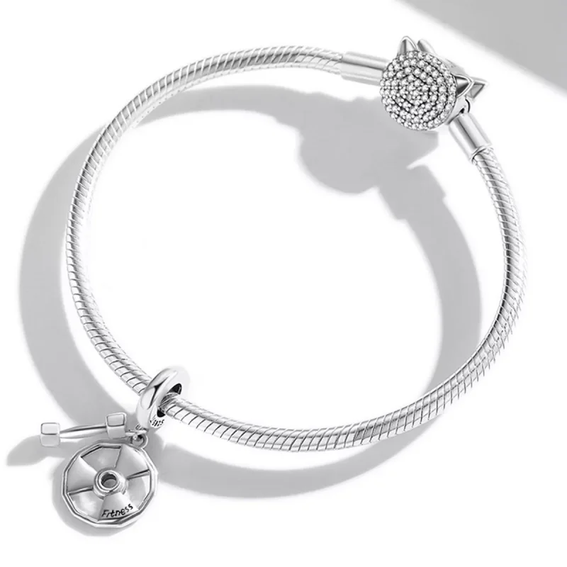 (immagine per) Charm Pendente tipo Pandora Attrezzature per il fitness - SCC2053 - Visualizza 3