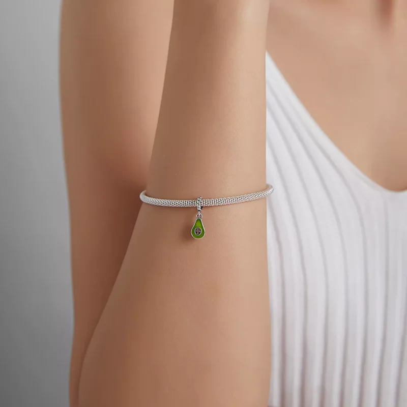 (immagine per) Charm Pendente tipo Pandora Avocado - BSC472 - Visualizza 5