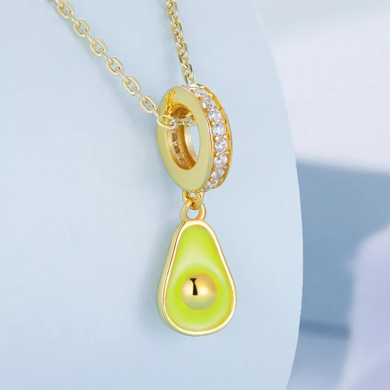 (immagine per) Charm Pendente tipo Pandora Avocado cremoso - BSC679 - Visualizza 2