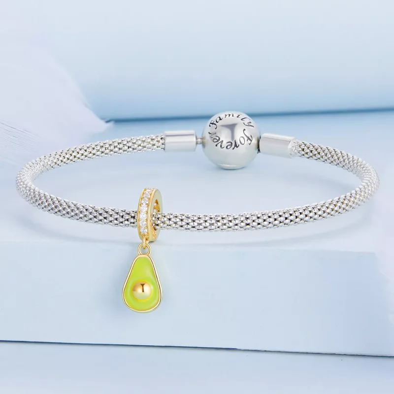 (immagine per) Charm Pendente tipo Pandora Avocado cremoso - BSC679 - Visualizza 3