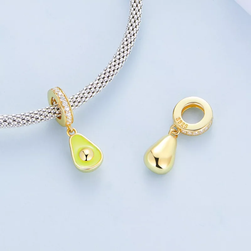 (immagine per) Charm Pendente tipo Pandora Avocado cremoso - BSC679 - Visualizza 4