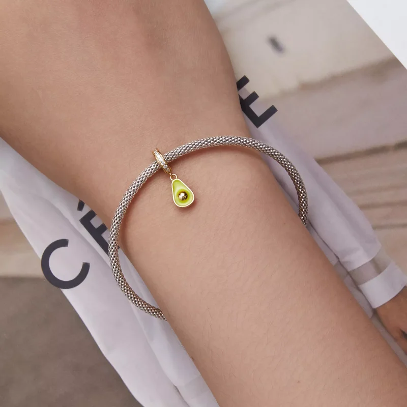 (immagine per) Charm Pendente tipo Pandora Avocado cremoso - BSC679 - Visualizza 5