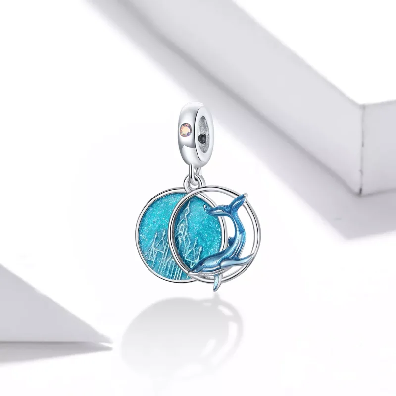 (immagine per) Charm Pendente tipo Pandora Balena subacquea - BSC434 - Visualizza 2