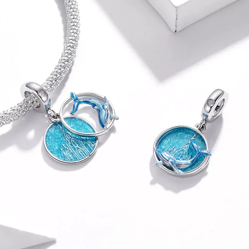 (immagine per) Charm Pendente tipo Pandora Balena subacquea - BSC434 - Visualizza 4