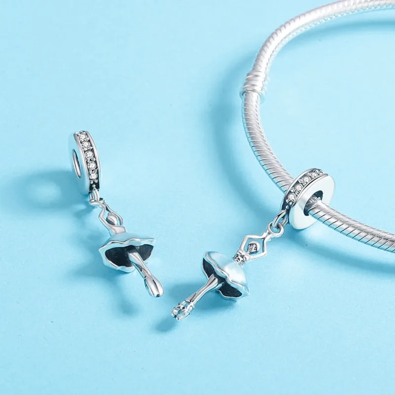 (immagine per) Charm Pendente tipo Pandora Ballerina - SCC514 - Visualizza 5