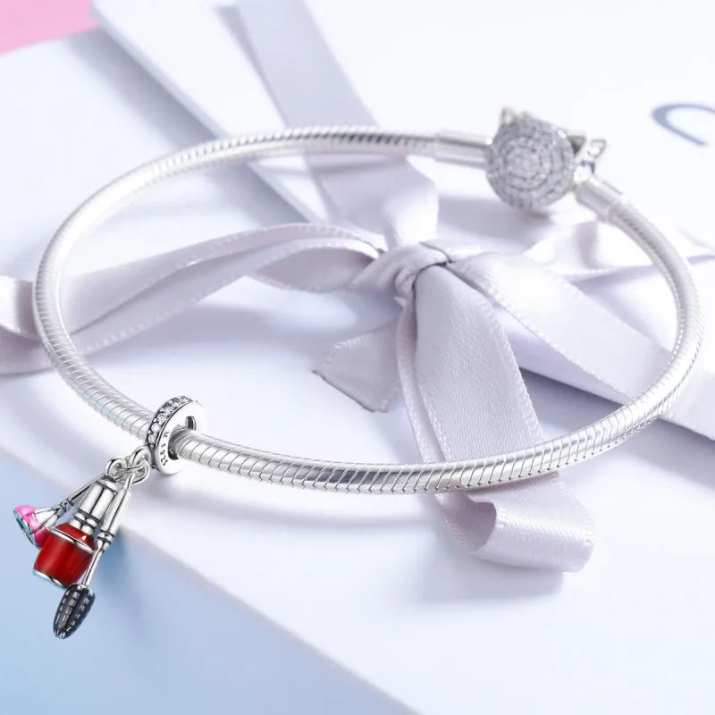(immagine per) Charm Pendente tipo Pandora Bellissimi artefatti Trucco - SCC785 - Visualizza 3