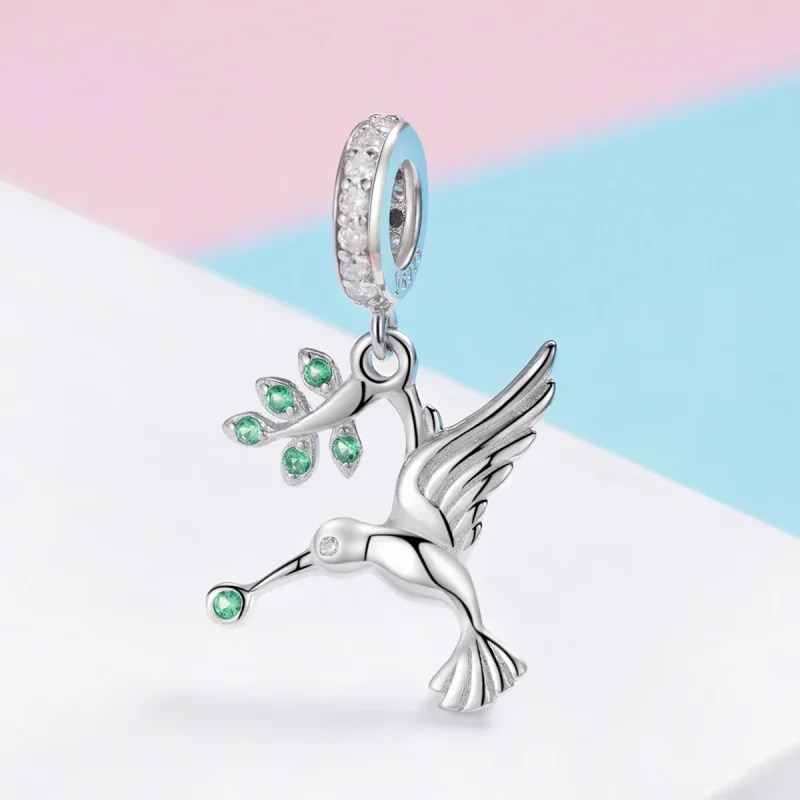 (immagine per) Charm Pendente tipo Pandora Bellissimi uccelli in volo - SCC982 - Visualizza 2