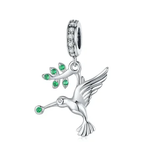 Charm Pendente tipo Pandora Bellissimi uccelli in volo - SCC982 (immagine per) Charm Pendente tipo Pandora Bellissimi uccelli in volo - SCC982