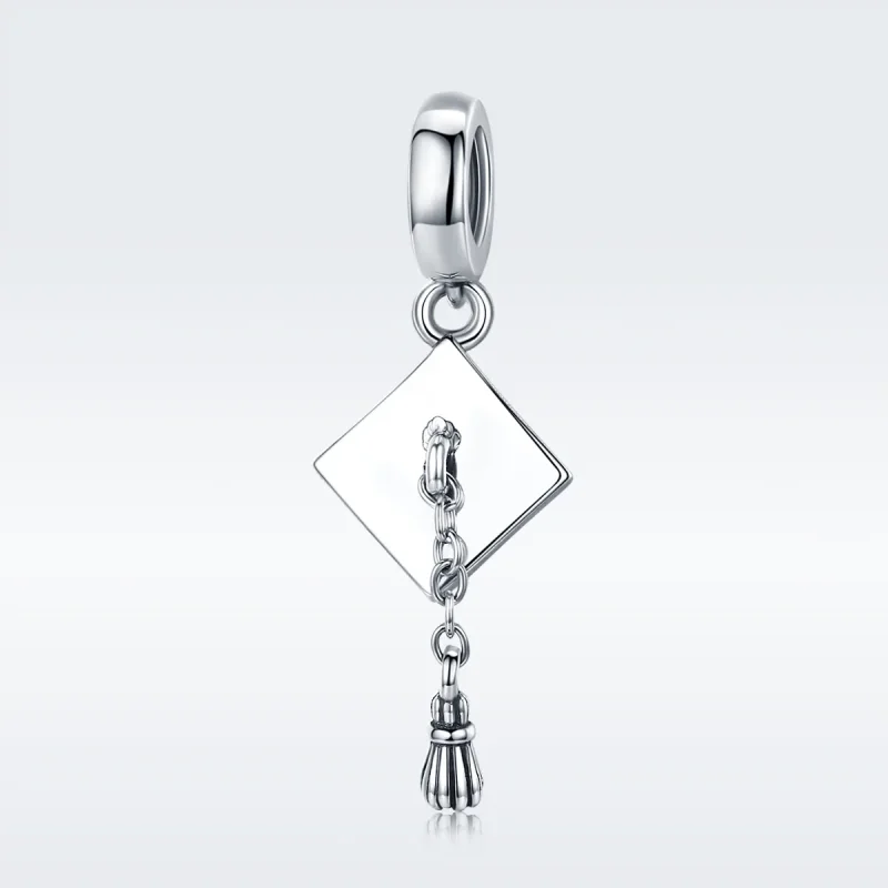 (immagine per) Charm Pendente tipo Pandora Berretto da trench di laurea - SCC459 - Visualizza 2