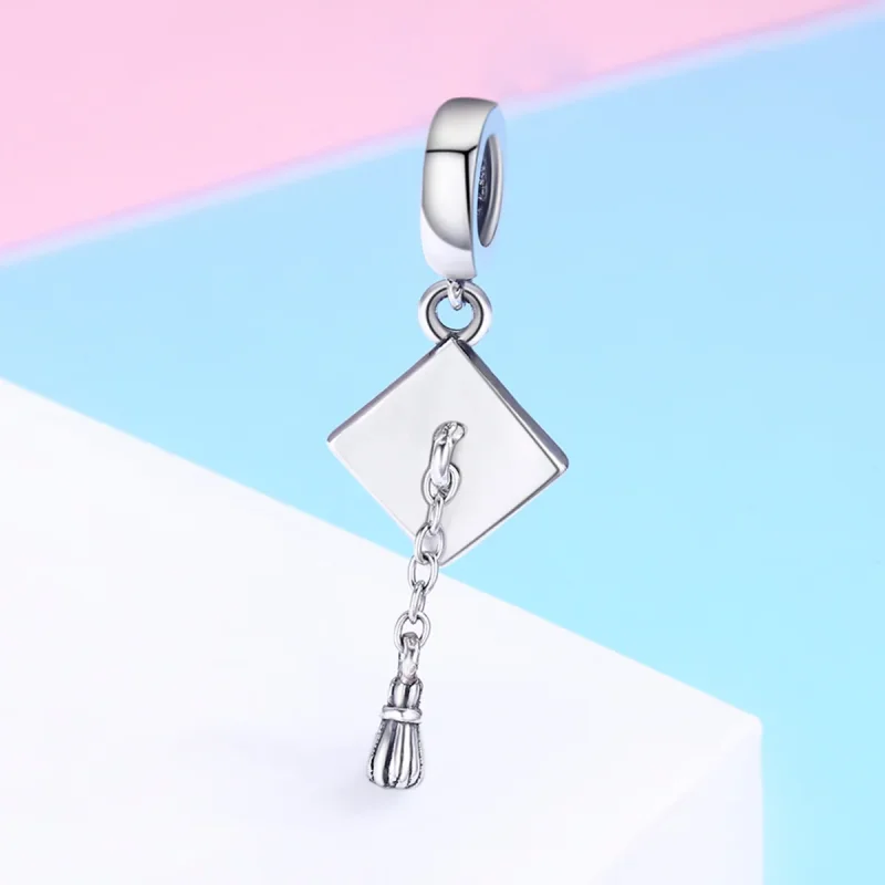 (immagine per) Charm Pendente tipo Pandora Berretto da trench di laurea - SCC459 - Visualizza 3