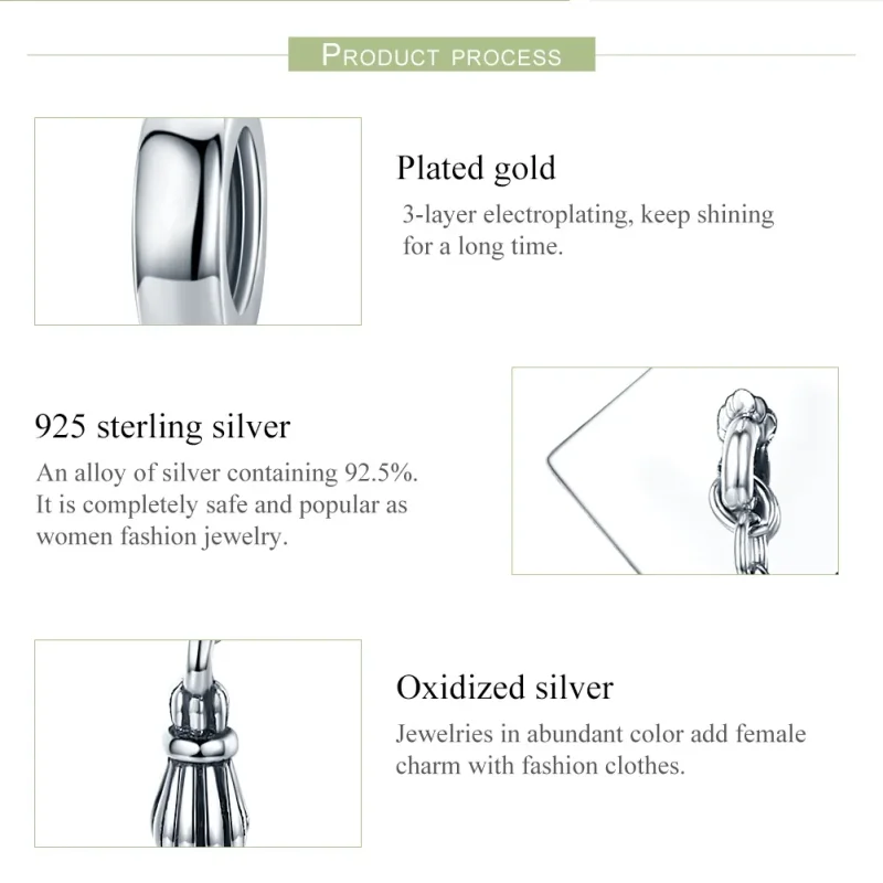 (immagine per) Charm Pendente tipo Pandora Berretto da trench di laurea - SCC459 - Visualizza 6