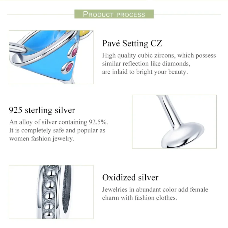(immagine per) Charm Pendente tipo Pandora Bevande fredde estive - SCC698 - Visualizza 6