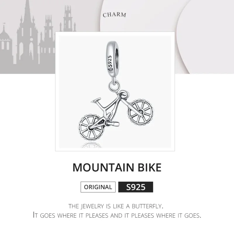(immagine per) Charm Pendente tipo Pandora Bicicletta - BSC384 - Visualizza 6