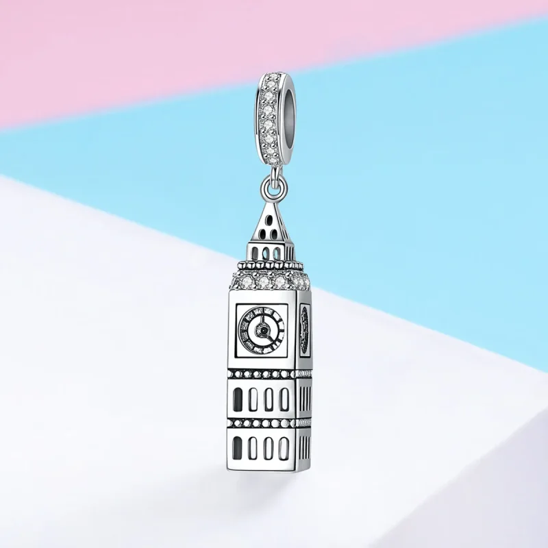 (immagine per) Charm Pendente tipo Pandora Big Ben della Gran Bretagna - SCC868 - Visualizza 2
